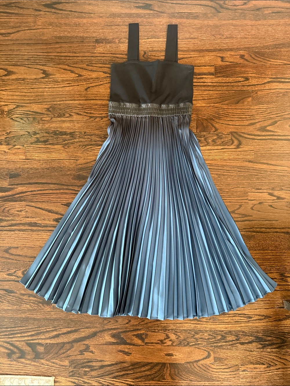 Proenza Schouler Black and blue Pleated Proenza Dress - Picture 2 of 3